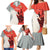 Custom Nouvelle-Caledonie Football Family Matching Mermaid Dress and Hawaiian Shirt Allez Les Cagous Simple Style