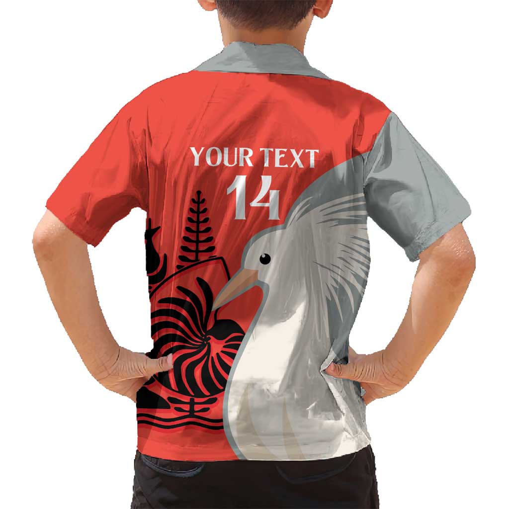 Custom Nouvelle-Caledonie Football Family Matching Puletasi and Hawaiian Shirt Allez Les Cagous Simple Style