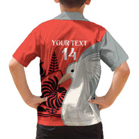 Custom Nouvelle-Caledonie Football Family Matching Puletasi and Hawaiian Shirt Allez Les Cagous Simple Style