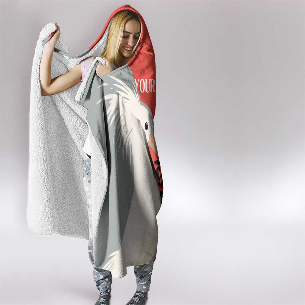 Custom Nouvelle-Caledonie Football Hooded Blanket Allez Les Cagous Simple Style