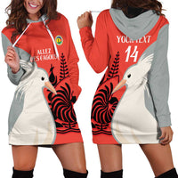 Custom Nouvelle-Caledonie Football Hoodie Dress Allez Les Cagous Simple Style LT14 - Polynesian Pride