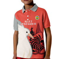 Custom Nouvelle-Caledonie Football Kid Polo Shirt Allez Les Cagous Simple Style