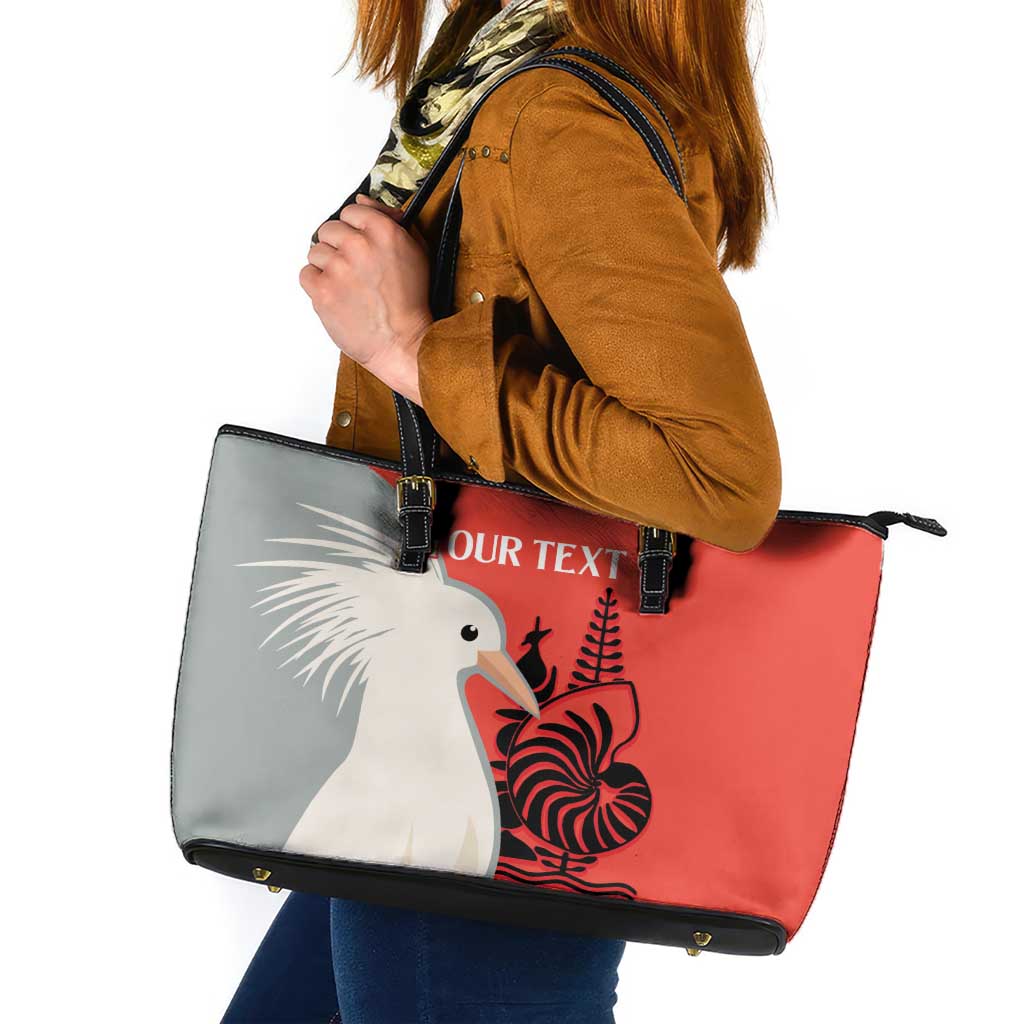 Custom Nouvelle-Caledonie Football Leather Tote Bag Allez Les Cagous Simple Style