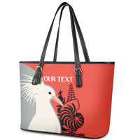 Custom Nouvelle-Caledonie Football Leather Tote Bag Allez Les Cagous Simple Style