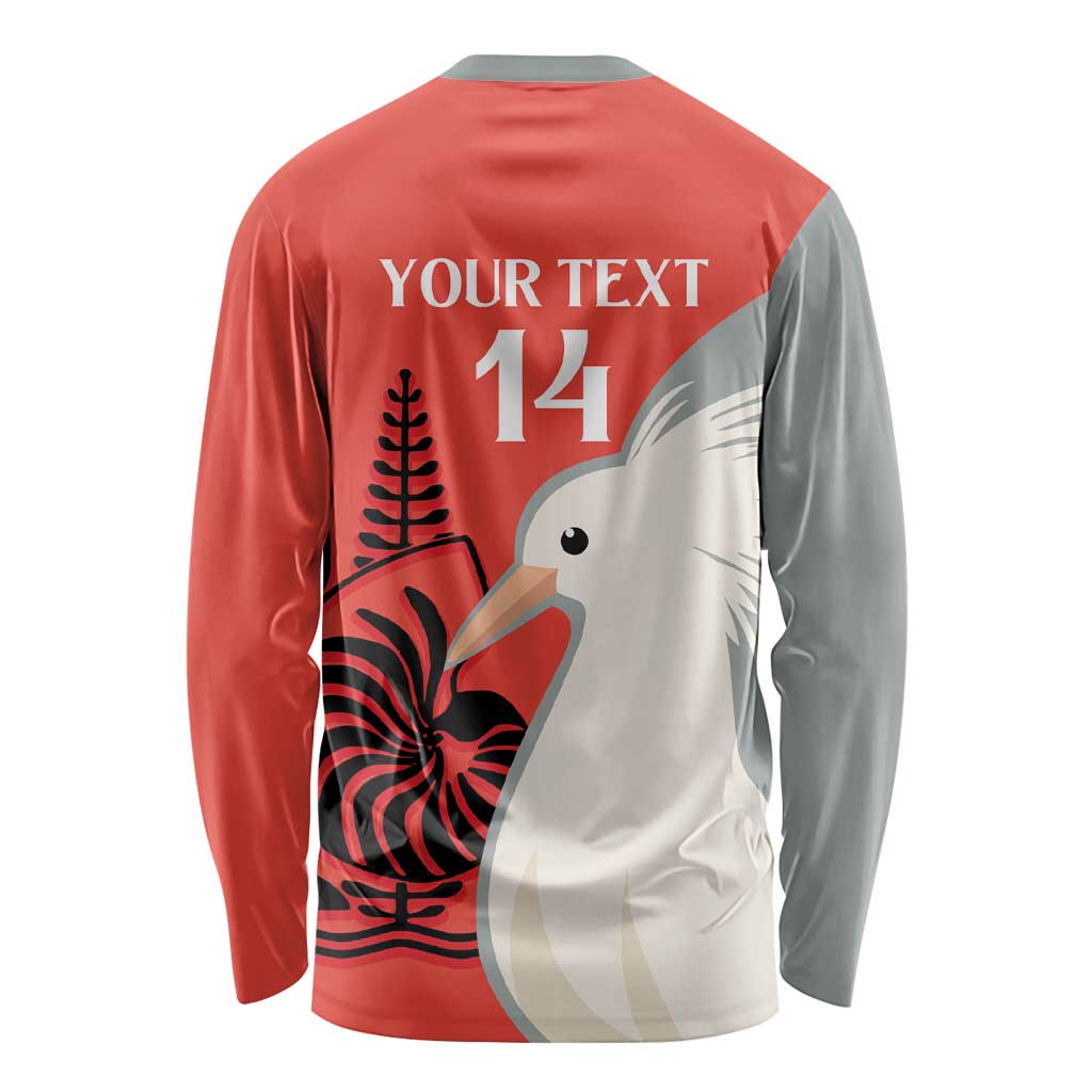 Custom Nouvelle-Caledonie Football Long Sleeve Shirt Allez Les Cagous Simple Style