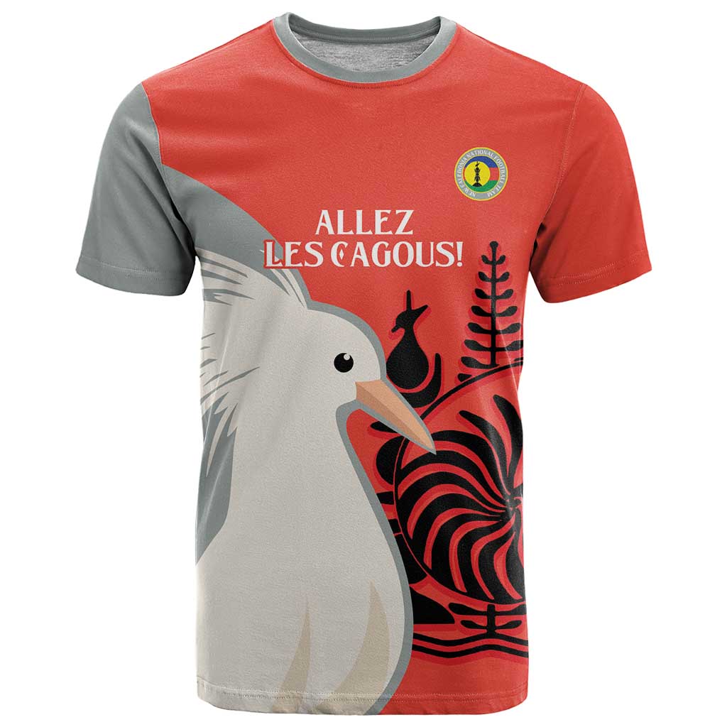 Custom Nouvelle-Caledonie Football T Shirt Allez Les Cagous Simple Style
