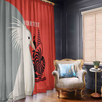 Custom Nouvelle-Caledonie Football Window Curtain Allez Les Cagous Simple Style