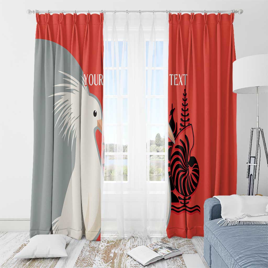 Custom Nouvelle-Caledonie Football Window Curtain Allez Les Cagous Simple Style