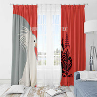 Custom Nouvelle-Caledonie Football Window Curtain Allez Les Cagous Simple Style