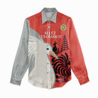Custom Nouvelle-Caledonie Football Women Casual Shirt Allez Les Cagous Simple Style LT14 - Polynesian Pride