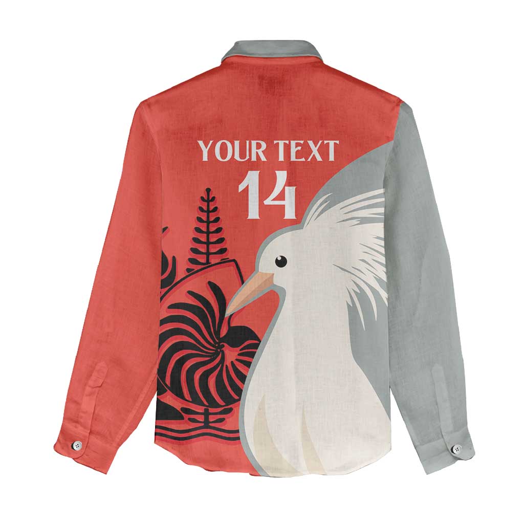 Custom Nouvelle-Caledonie Football Women Casual Shirt Allez Les Cagous Simple Style LT14 - Polynesian Pride