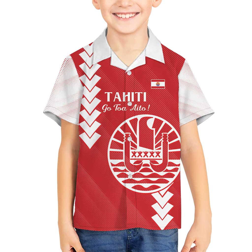 Custom Tahiti Football Family Matching Summer Maxi Dress and Hawaiian Shirt Go Toa Aito