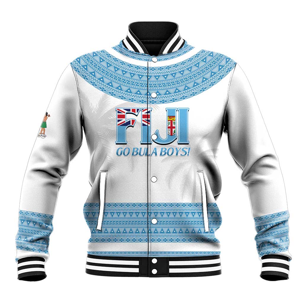 Custom Fiji Tapa Football Baseball Jacket Go Bula Boy!