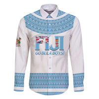 Custom Fiji Tapa Football Family Matching Long Sleeve Bodycon Dress and Hawaiian Shirt Go Bula Boy!