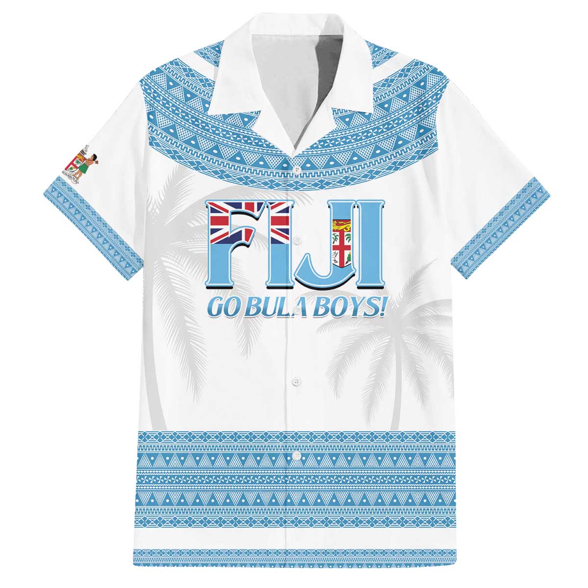 Custom Fiji Tapa Football Family Matching Off The Shoulder Long Sleeve Dress and Hawaiian Shirt Go Bula Boy!