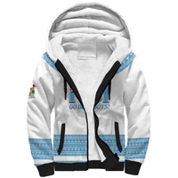 Custom Fiji Tapa Football Sherpa Hoodie Go Bula Boy!