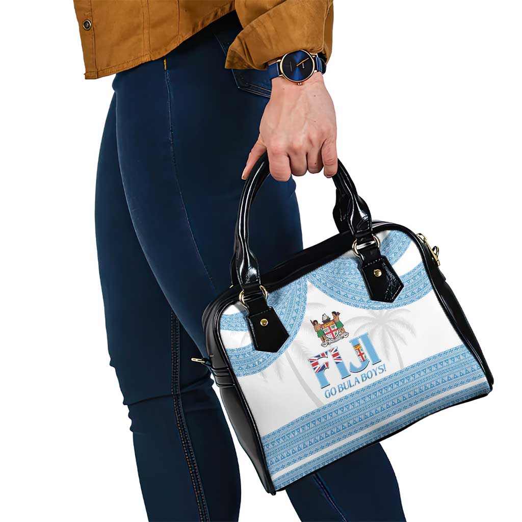Custom Fiji Tapa Football Shoulder Handbag Go Bula Boy!