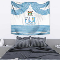 Custom Fiji Tapa Football Tapestry Go Bula Boy!
