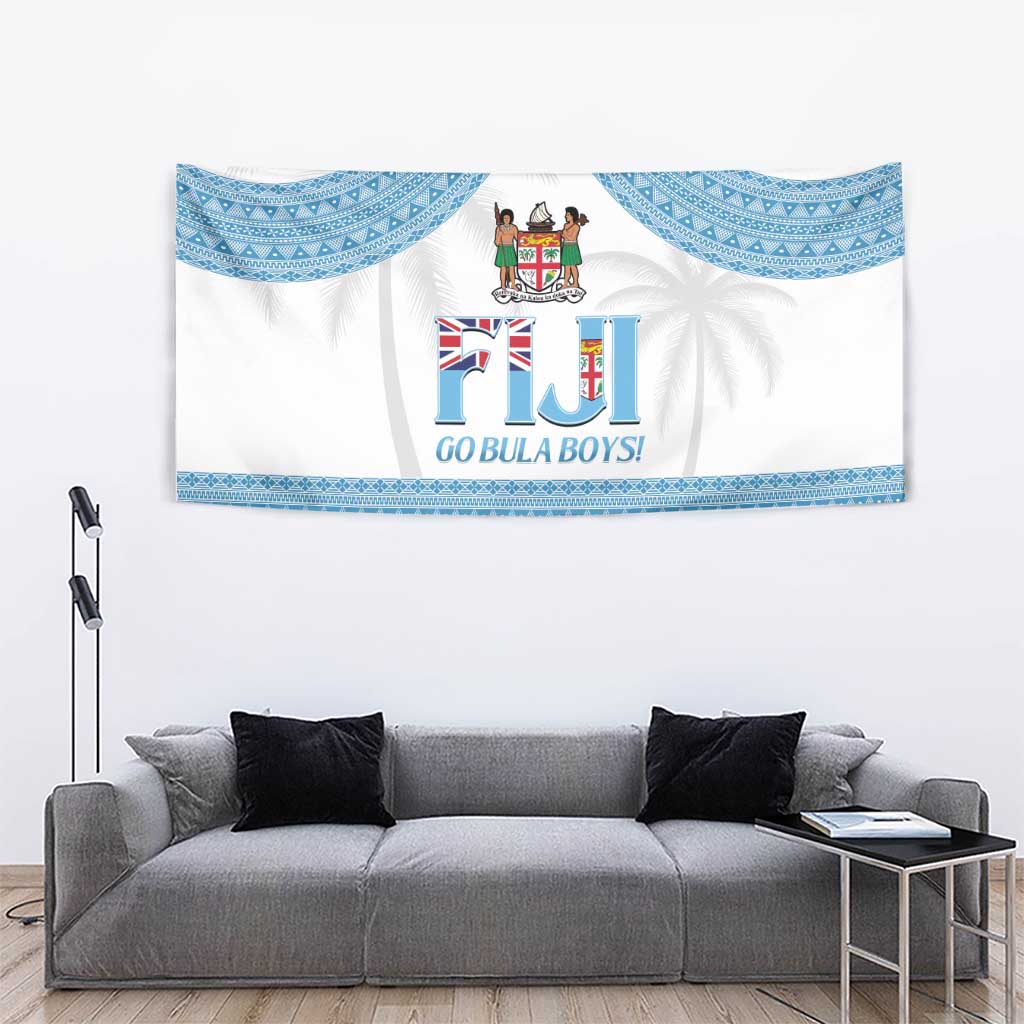 Custom Fiji Tapa Football Tapestry Go Bula Boy!