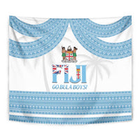 Custom Fiji Tapa Football Tapestry Go Bula Boy!