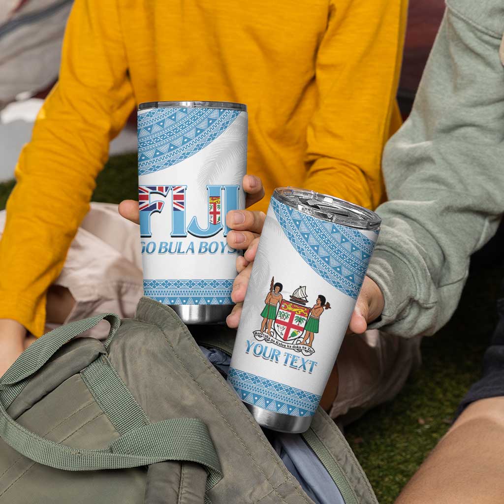 Custom Fiji Tapa Football Tumbler Cup Go Bula Boy!