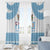 Custom Fiji Tapa Football Window Curtain Go Bula Boy!