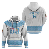 Custom Fiji Tapa Football Zip Hoodie Go Bula Boy!