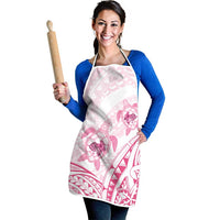 Pink White Polynesia Floral Sea Turtle Apron - Polynesian Pride