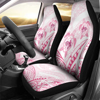 Pink White Polynesia Floral Sea Turtle Car Seat Cover - Polynesian Pride