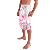Pink White Polynesia Floral Sea Turtle Lavalava - Polynesian Pride