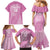 Custom New Zealand Silver Fern Rugby 2025 Family Matching Mermaid Dress and Hawaiian Shirt All Black Aotearoa Maori Pink