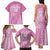 Custom New Zealand Silver Fern Rugby 2025 Family Matching Tank Maxi Dress and Hawaiian Shirt All Black Aotearoa Maori Pink