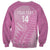 Custom New Zealand Silver Fern Rugby 2025 Sweatshirt All Black Aotearoa Maori Pink