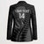 Custom New Zealand Silver Fern Rugby 2025 Blazer Go Champions Aotearoa Maori Black - Polynesian Pride