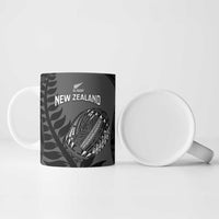 Custom New Zealand Silver Fern Rugby 2025 Ceramic Mug Go Champions Aotearoa Maori Black - Polynesian Pride