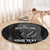 Custom New Zealand Silver Fern Rugby 2025 Round Carpet Go Champions Aotearoa Maori Black