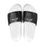 Custom New Zealand Silver Fern Rugby 2025 Slide Sandals Go Champions Aotearoa Maori Black - Polynesian Pride