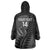 Custom New Zealand Silver Fern Rugby 2025 Wearable Blanket Hoodie Go Champions Aotearoa Maori Black