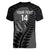 Custom New Zealand Silver Fern Rugby 2025 Women V-Neck T-Shirt Go Champions Aotearoa Maori Black