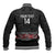 Custom New Zealand Silver Fern Rugby Baseball Jacket All Black Maori Taniko Pattern