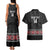 Custom New Zealand Silver Fern Rugby Couples Matching Tank Maxi Dress and Hawaiian Shirt All Black Maori Taniko Pattern