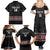 Custom New Zealand Silver Fern Rugby Family Matching Summer Maxi Dress and Hawaiian Shirt All Black Maori Taniko Pattern