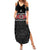 Custom New Zealand Silver Fern Rugby Family Matching Summer Maxi Dress and Hawaiian Shirt All Black Maori Taniko Pattern