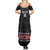 Custom New Zealand Silver Fern Rugby Family Matching Summer Maxi Dress and Hawaiian Shirt All Black Maori Taniko Pattern