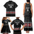 Custom New Zealand Silver Fern Rugby Family Matching Tank Maxi Dress and Hawaiian Shirt All Black Maori Taniko Pattern