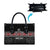 Custom New Zealand Silver Fern Rugby Leather Bag All Black Maori Taniko Pattern - Polynesian Pride