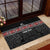 Custom New Zealand Silver Fern Rugby Rubber Doormat All Black Maori Taniko Pattern