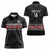 Custom New Zealand Silver Fern Rugby Women Polo Shirt All Black Maori Taniko Pattern