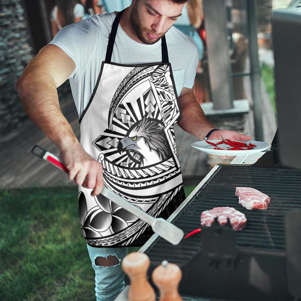 Philippines Eagle Sun Apron Filipino Agila Polynesian Tattoo Black Color