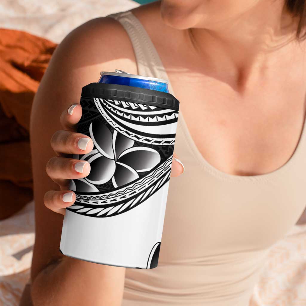 Philippines Eagle Sun 4 in 1 Can Cooler Tumbler Filipino Agila Polynesian Tattoo Black Color